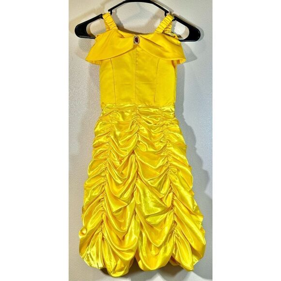 JerrisApparel Beauty & The Beast Princess  Off Shoulder Toddler Girls Costume 5T - Picture 2 of 9